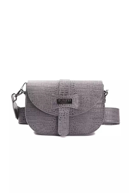 Crossbody Bag in Crocodile Print Leather