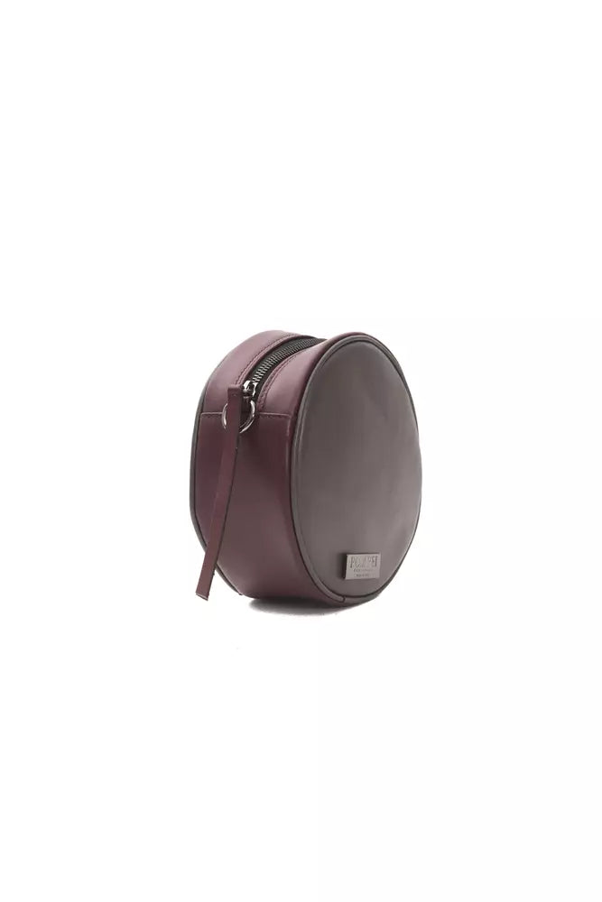 Small Oval Crossbody Bag in Leather