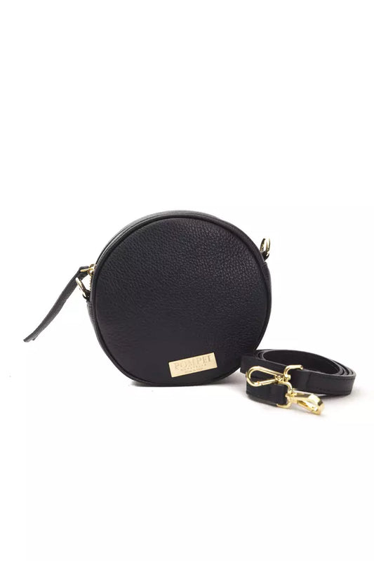 Small Oval Crossbody Bag in Leather