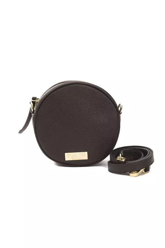 Small Oval Crossbody Bag in Leather