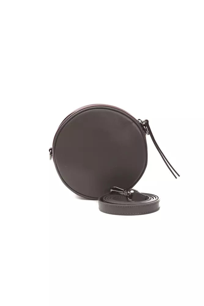 Small Oval Crossbody Bag in Leather