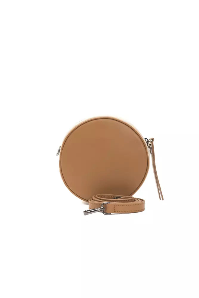 Small Oval Crossbody Bag in Leather