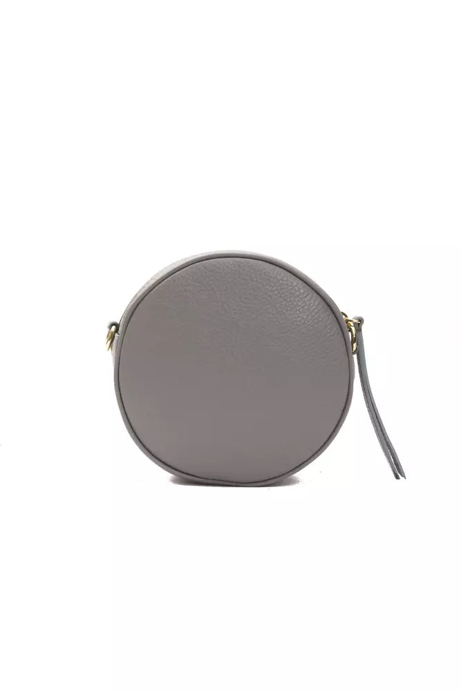 Small Oval Crossbody Bag in Leather