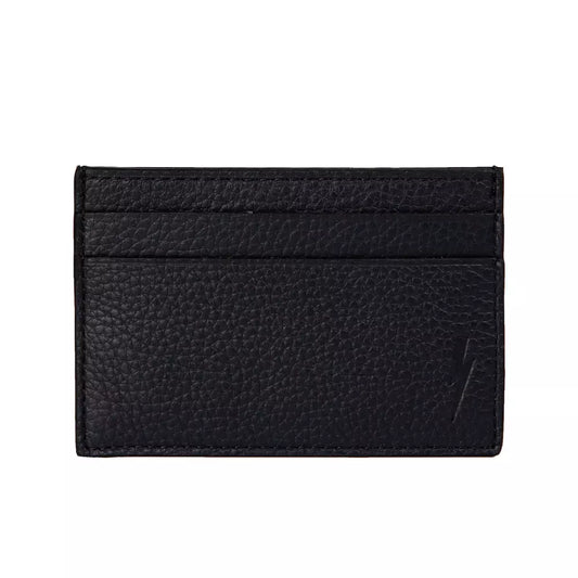 Black Leather Card Holder