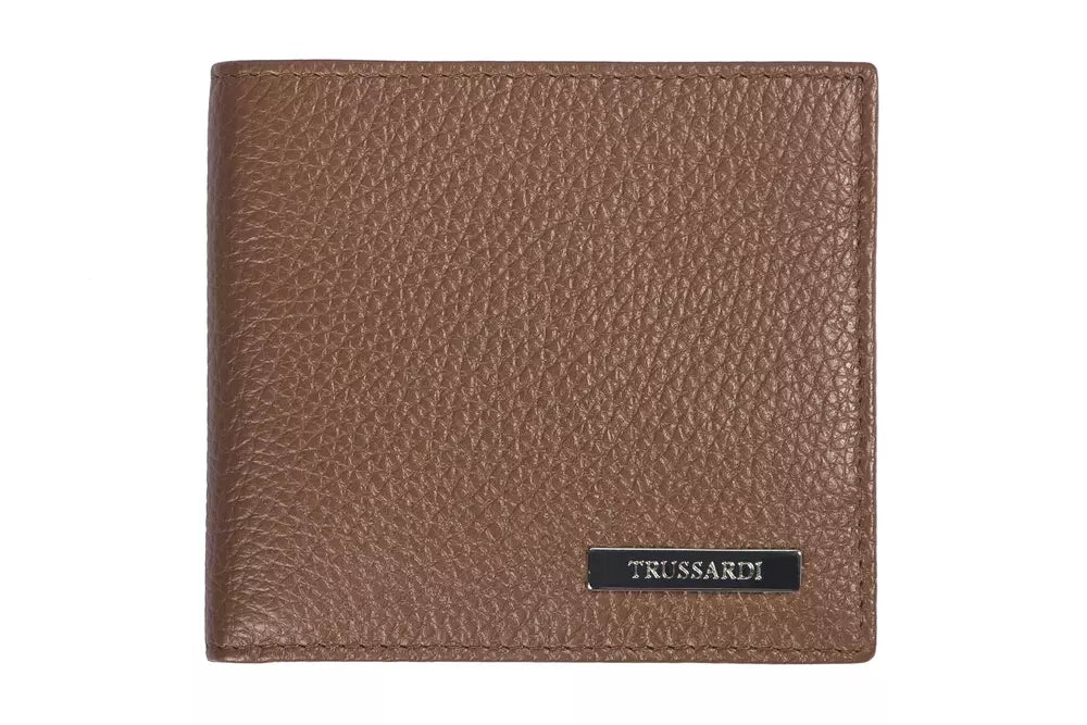 Portefeuille homme en cuir marron