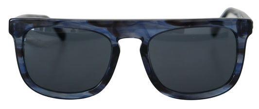 Lunettes de soleil élégantes en acétate bleu