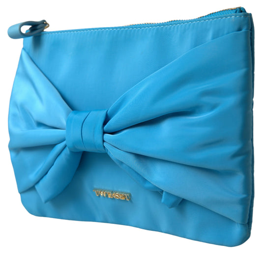 Silk Clutch Bag with Bow