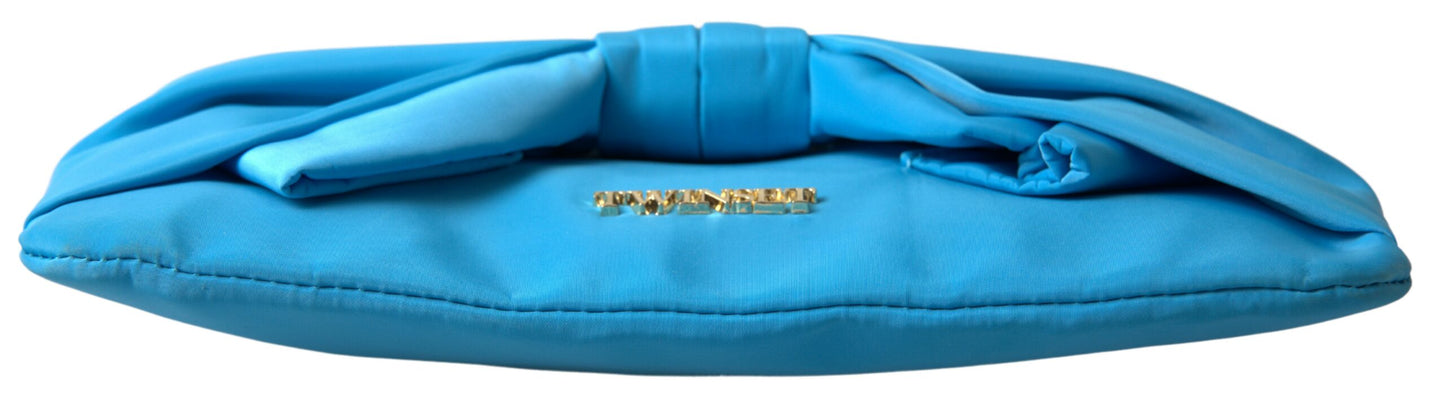 Silk Clutch Bag with Bow
