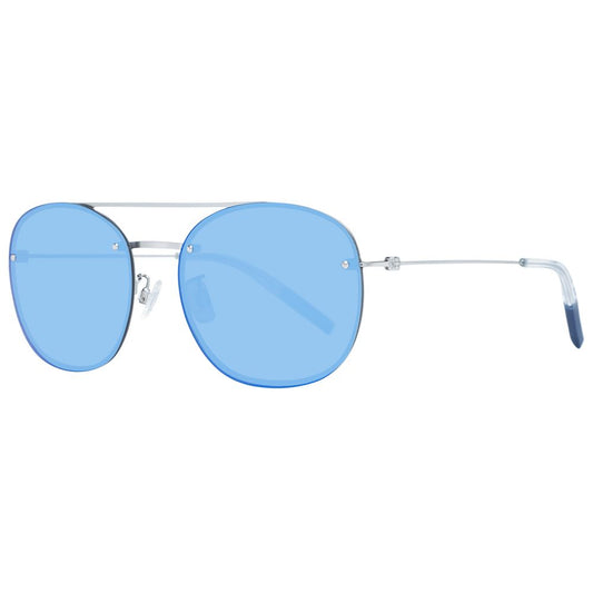 Lunettes de soleil unisexes bleues