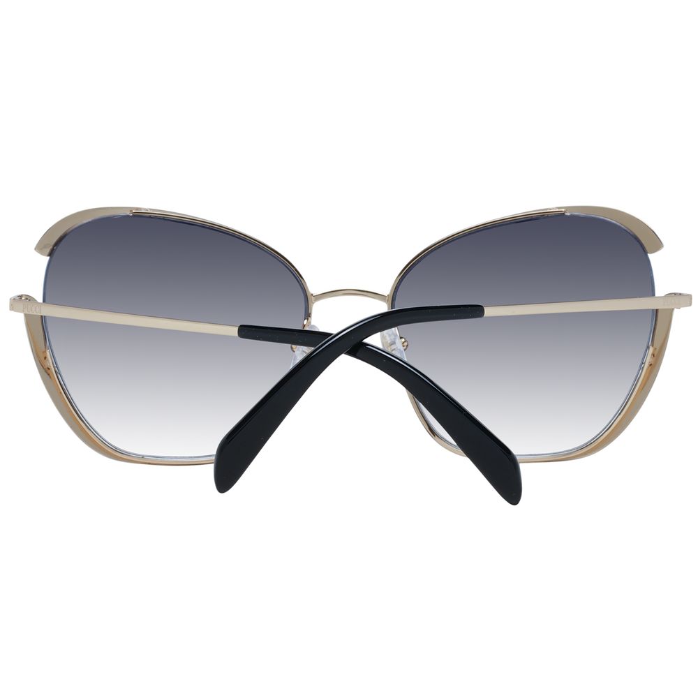 Lunettes de soleil dorées pour femmes