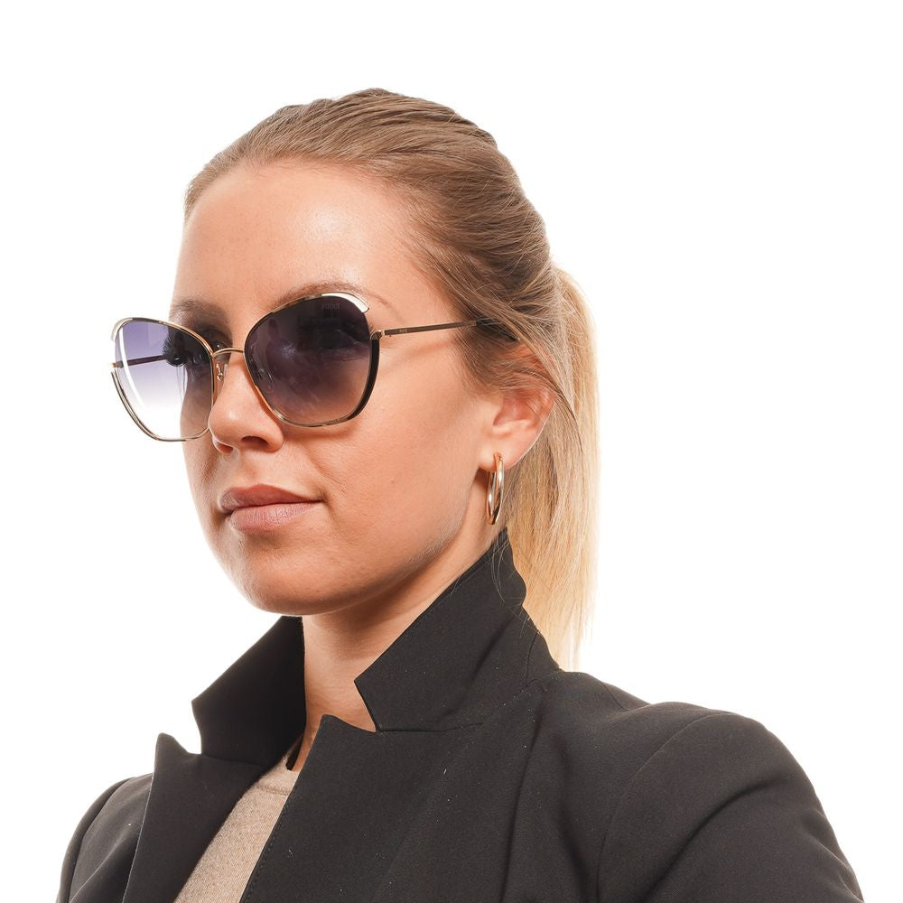 Lunettes de soleil dorées pour femmes