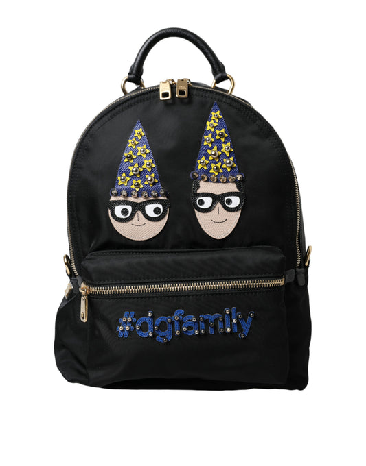 Sac à dos élégant avec détails noirs et dorés