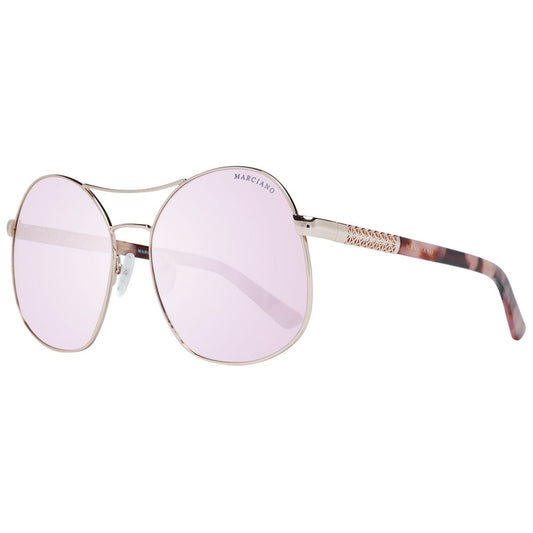 Gafas de sol de oro rosa para mujer