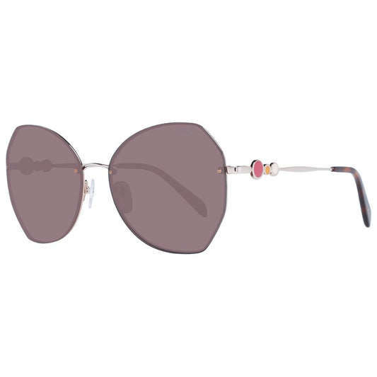 Gafas de sol de oro rosa para mujer