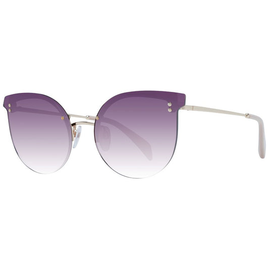 Gafas de sol doradas para mujer