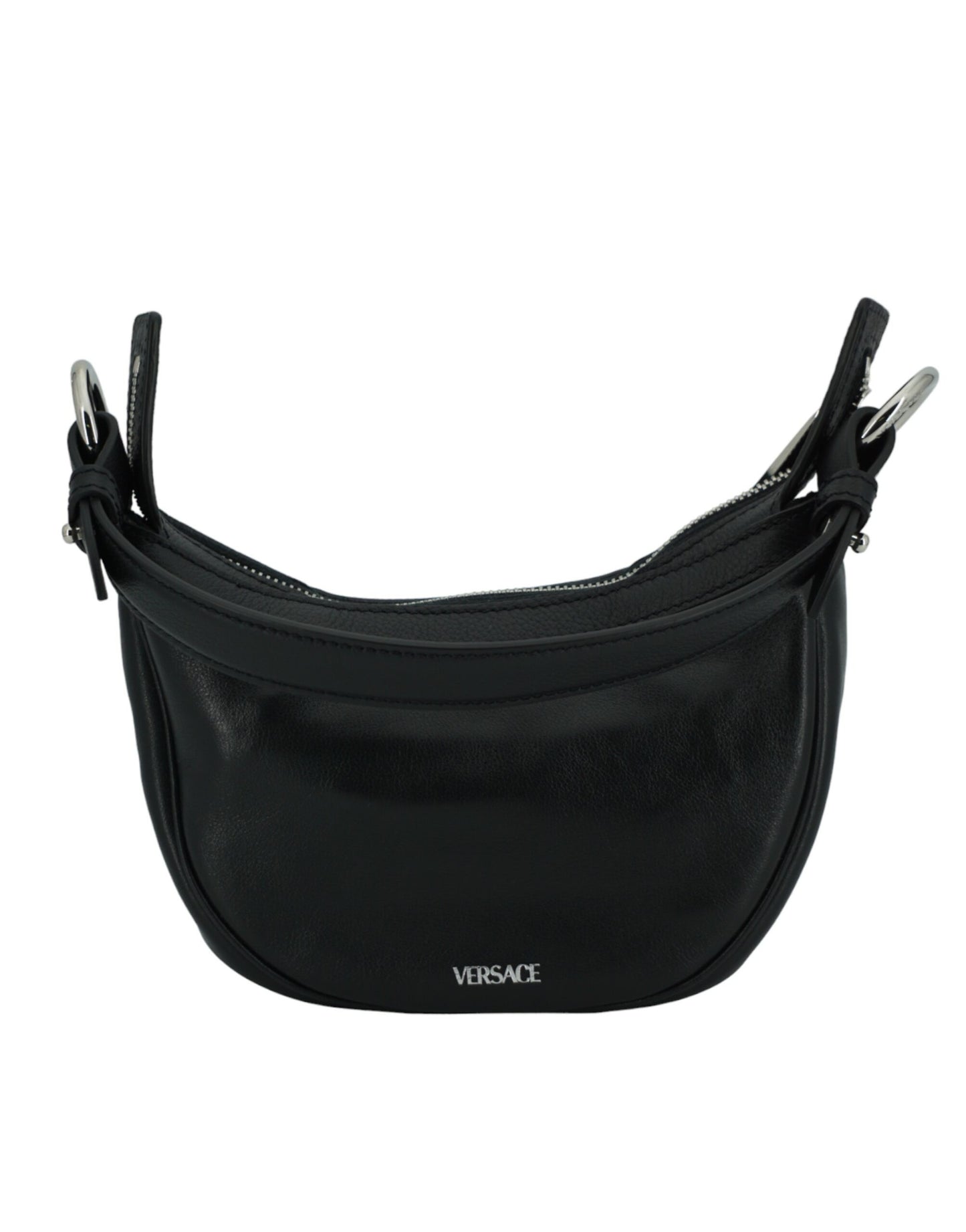 Elegante mini bolso de hombro tipo hobo negro
