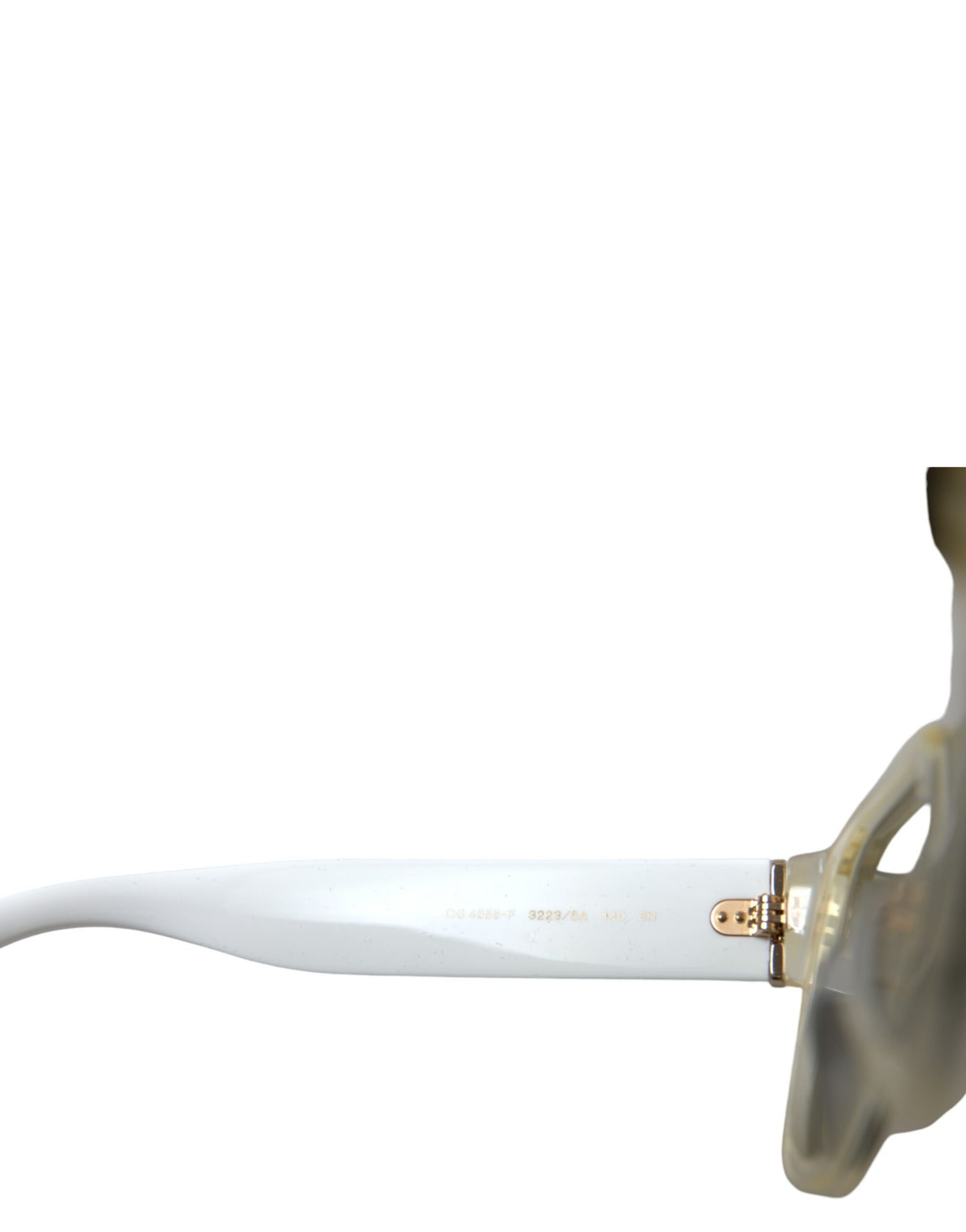 Lunettes de soleil design chics en acétate blanc