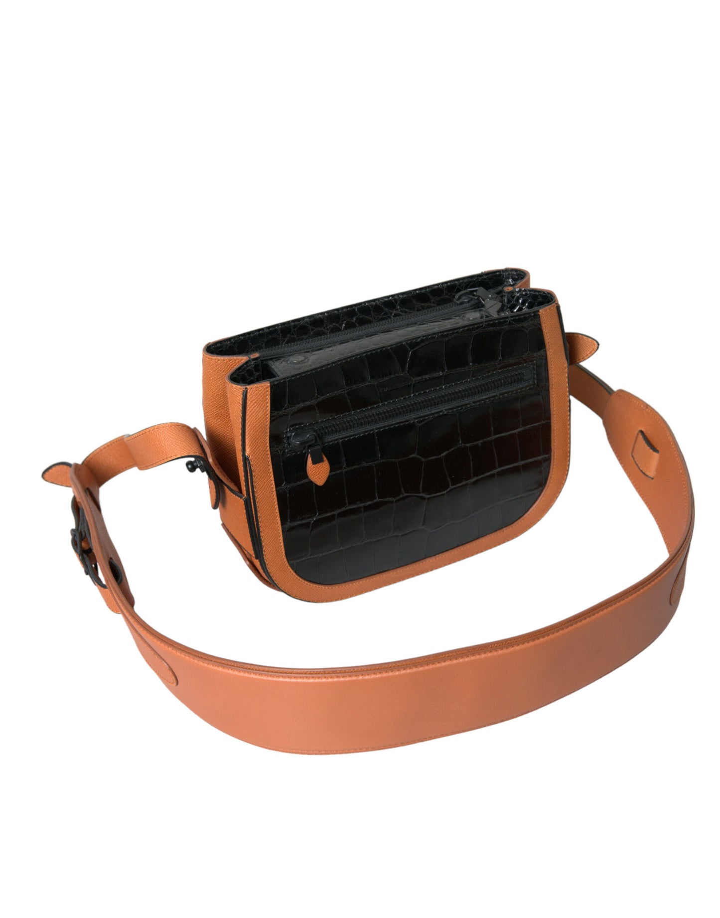 Camera Bag in Crocodile and Calfskin