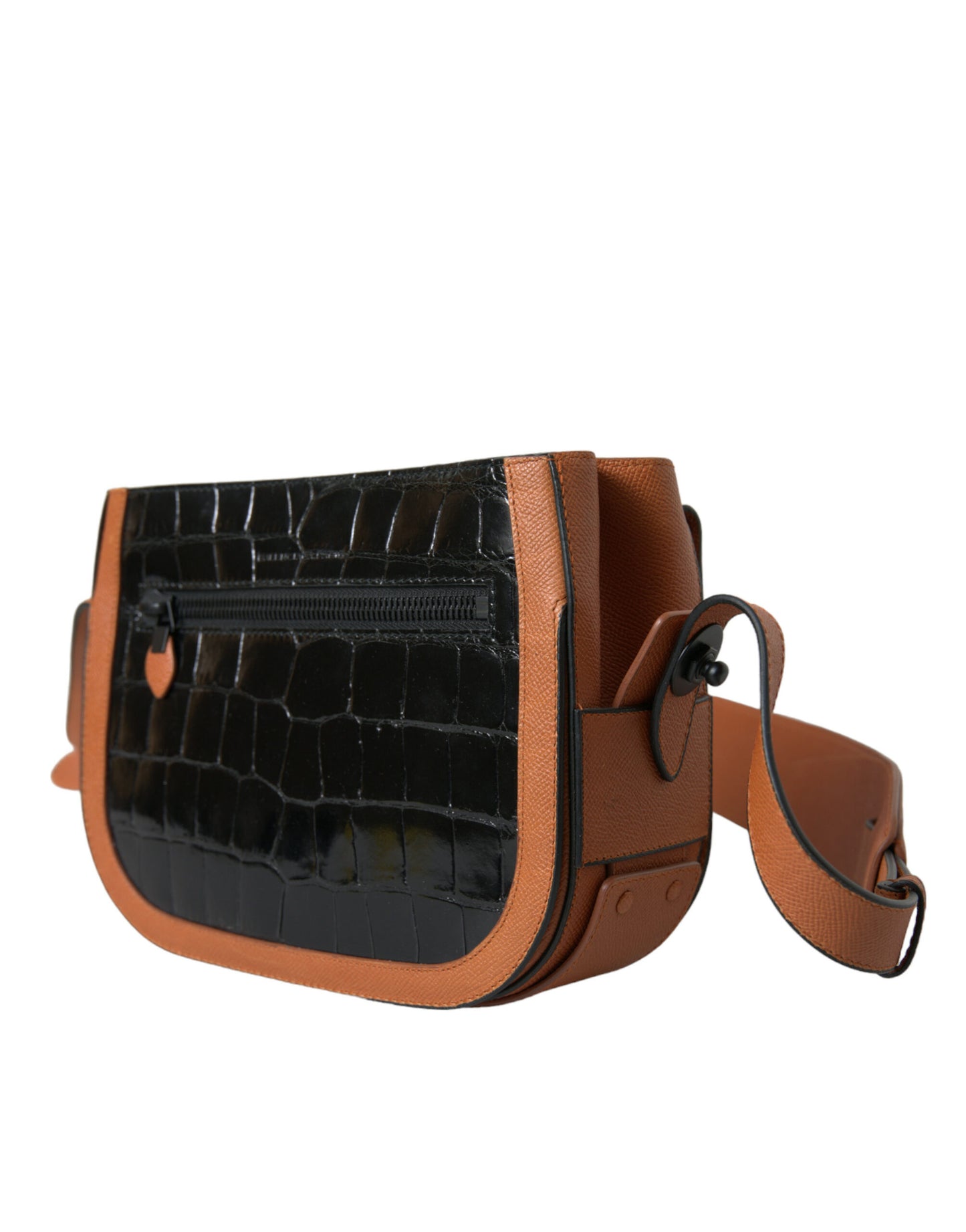 Camera Bag in Crocodile and Calfskin