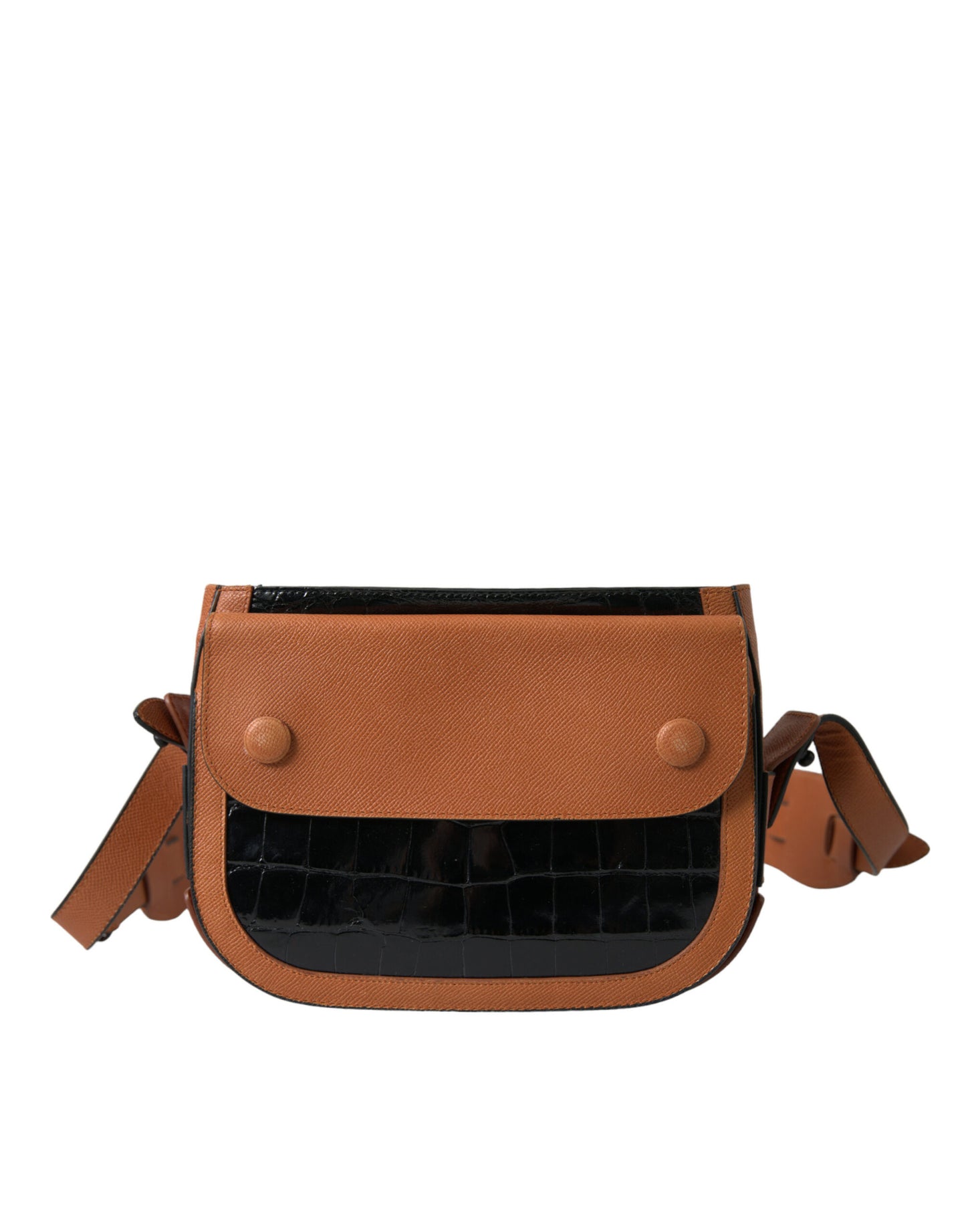 Camera Bag in Crocodile and Calfskin