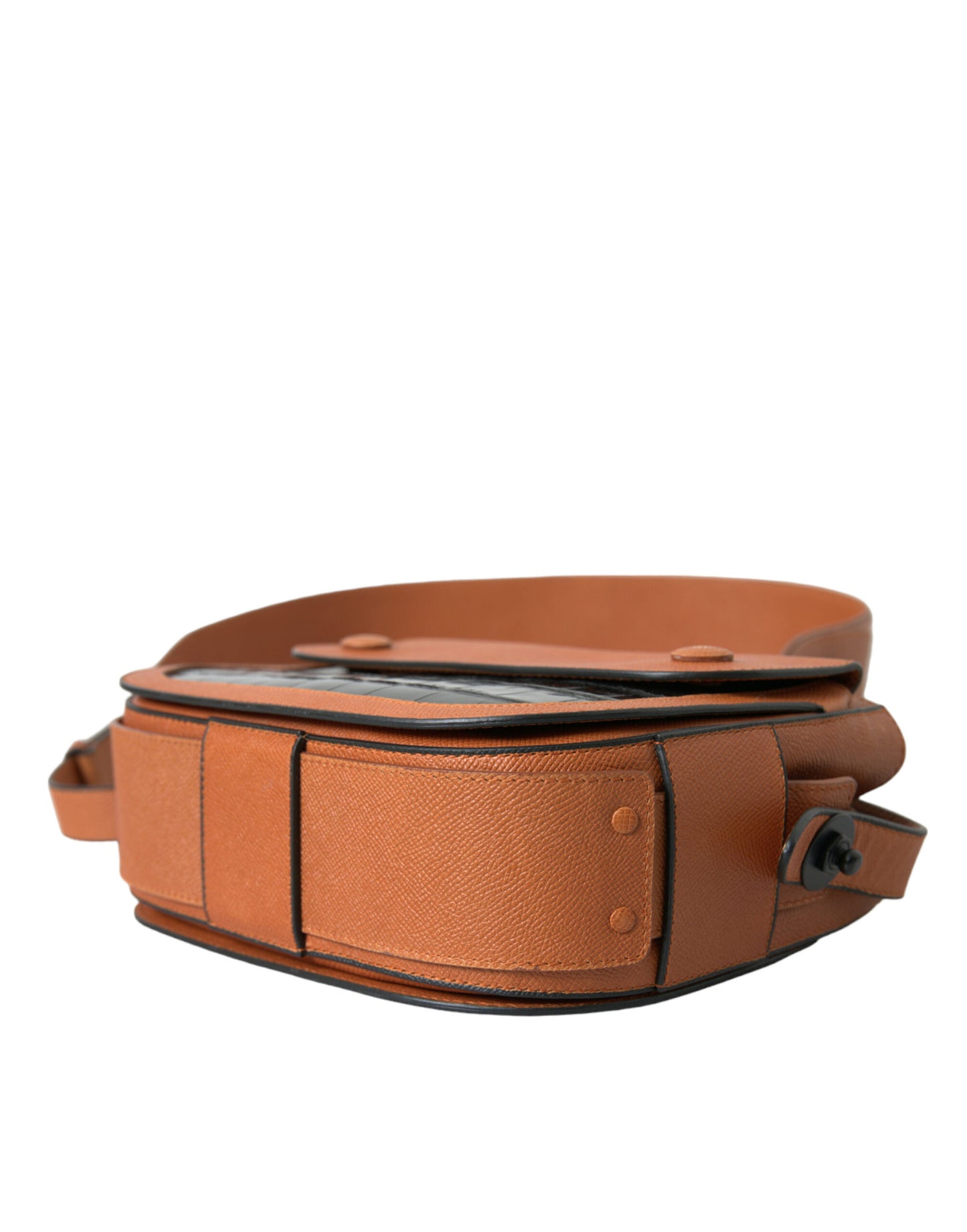 Camera Bag in Crocodile and Calfskin