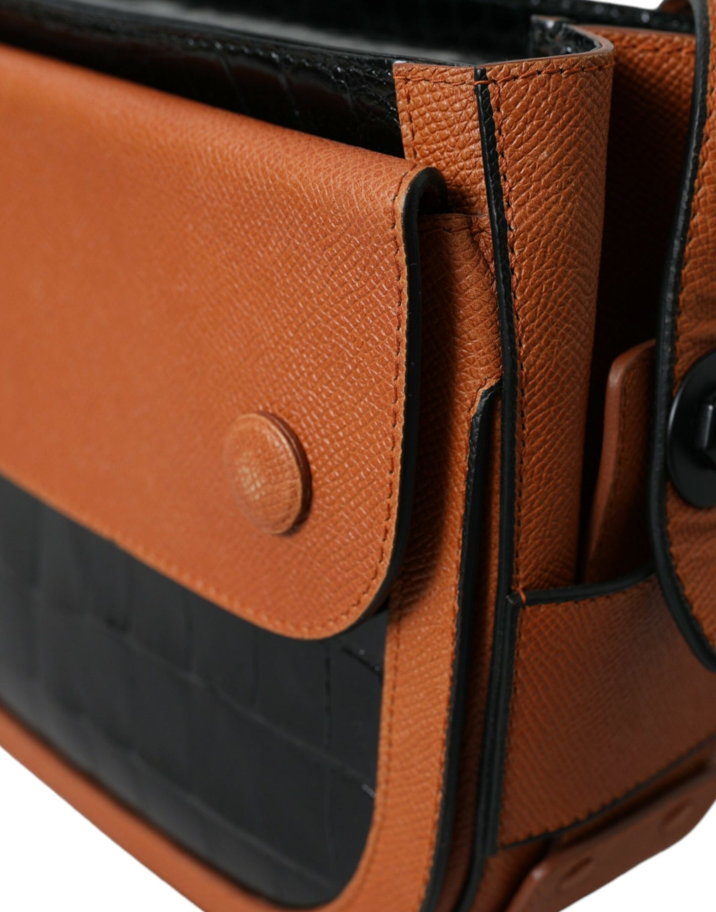Camera Bag in Crocodile and Calfskin