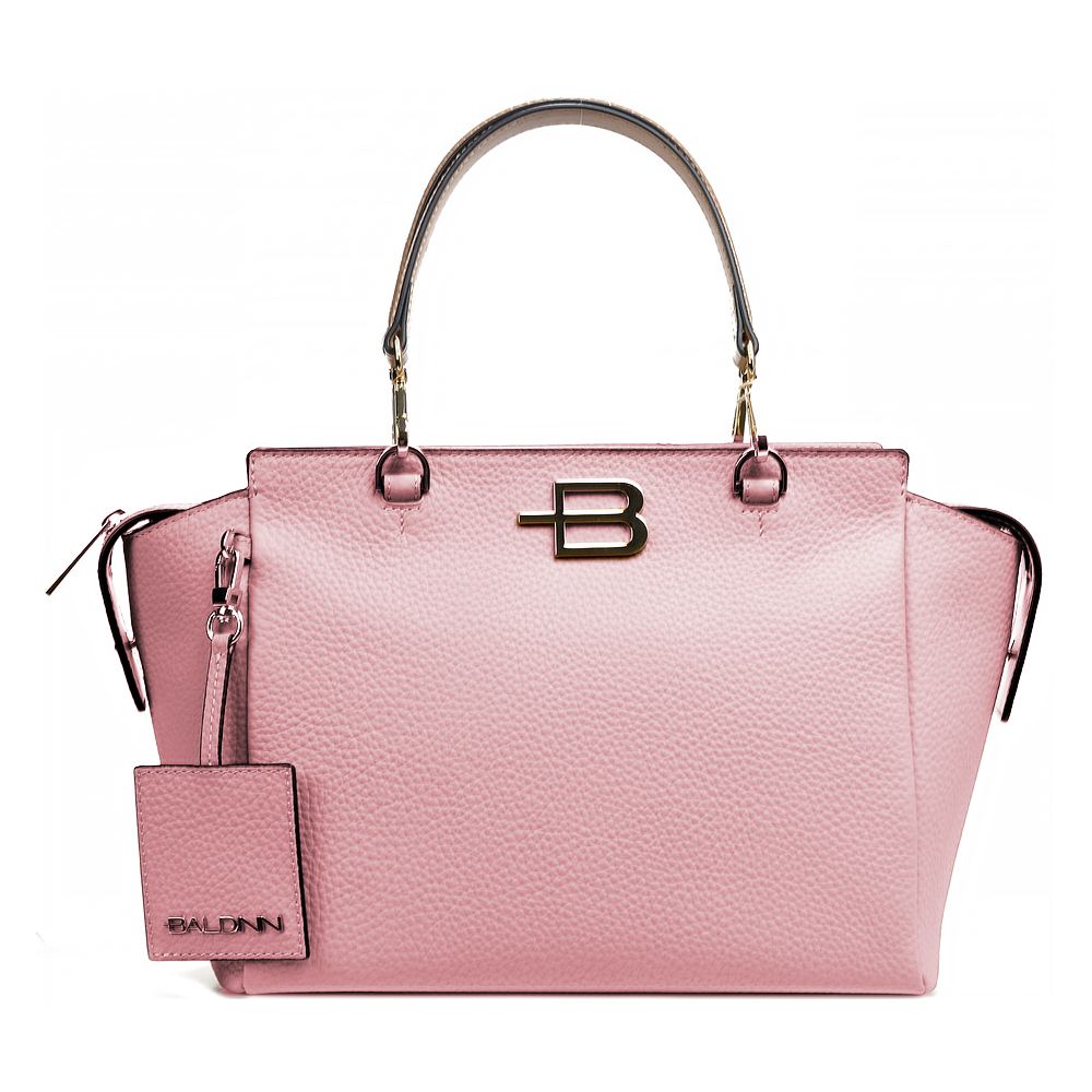 Handbag in Pink Tumbled Leather