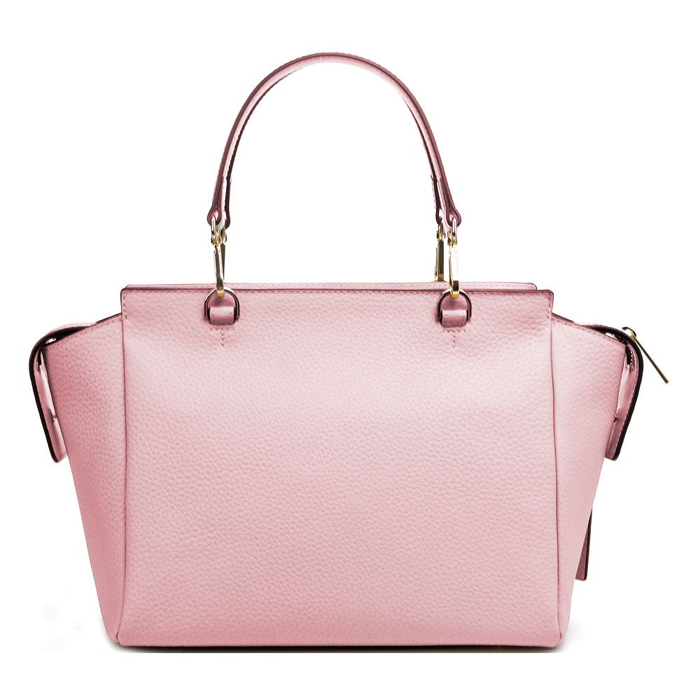 Handbag in Pink Tumbled Leather