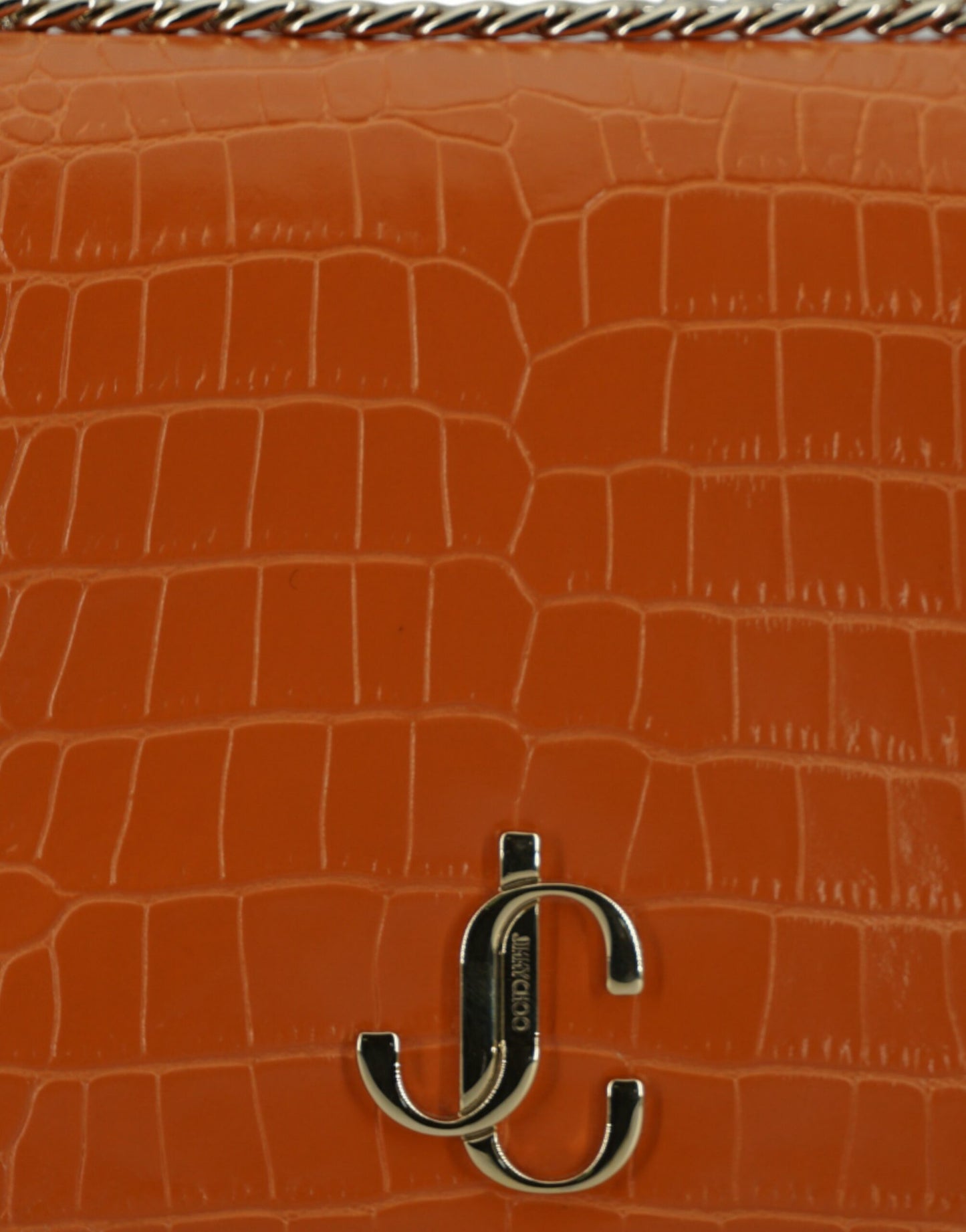 Sac à bandoulière en cuir orange ambre