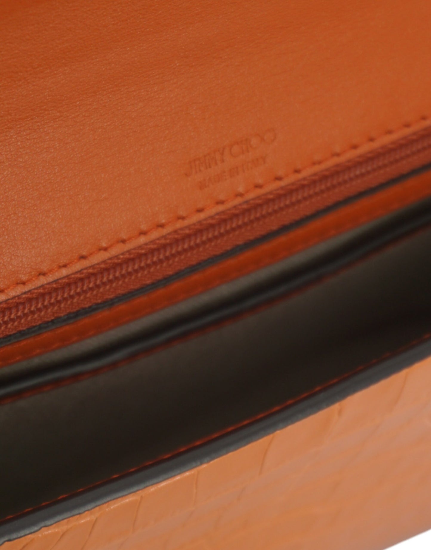 Sac à bandoulière en cuir orange ambre