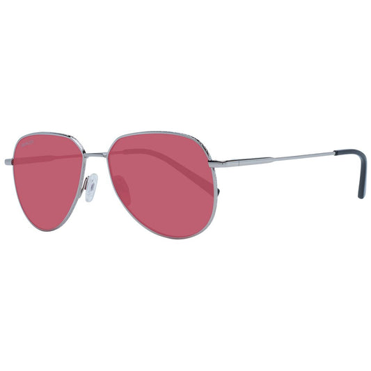 Lunettes de soleil unisexes argentées