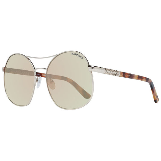 Gafas de sol de oro rosa para mujer