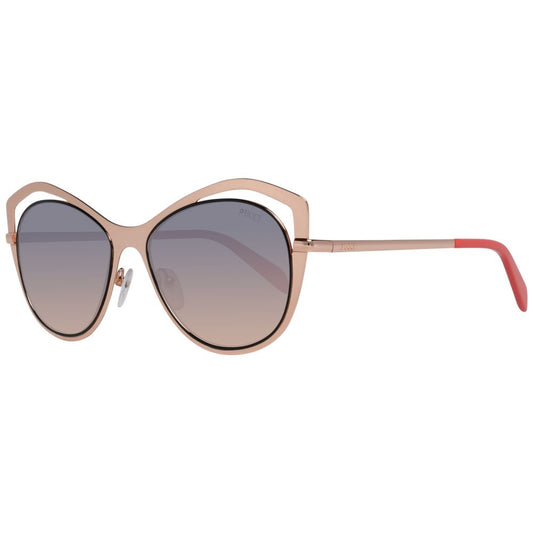 Gafas de sol de oro rosa para mujer