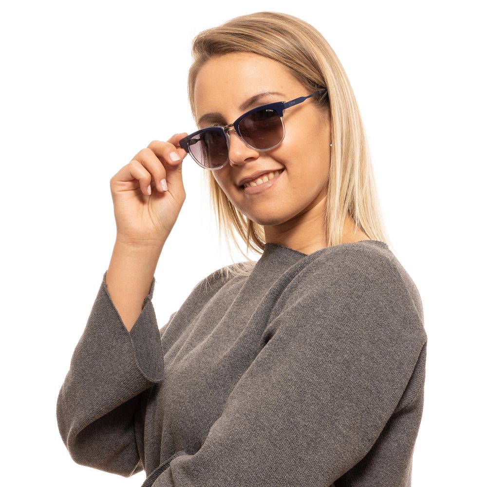 Lunettes de soleil unisexes bleues