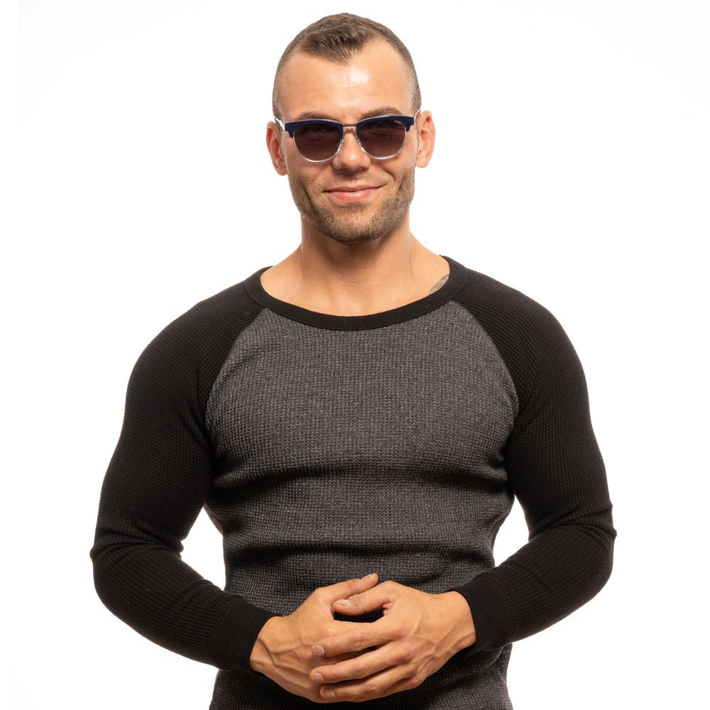 Lunettes de soleil unisexes bleues