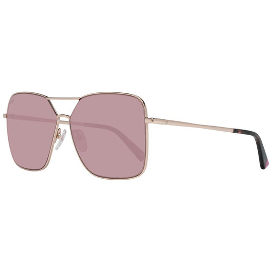 Gafas de sol de oro rosa para mujer