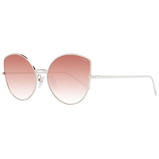Gafas de sol de oro rosa para mujer