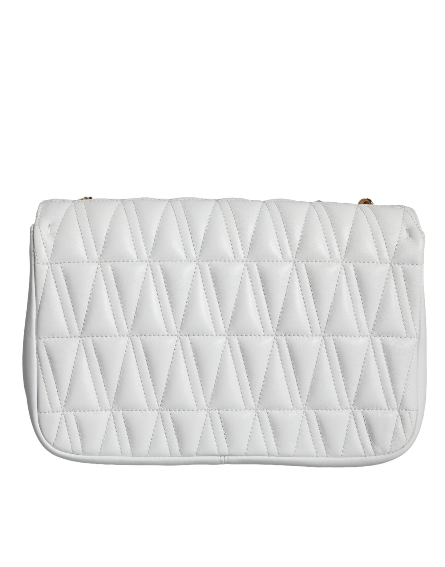 Mini sac à bandoulière en cuir nappa blanc