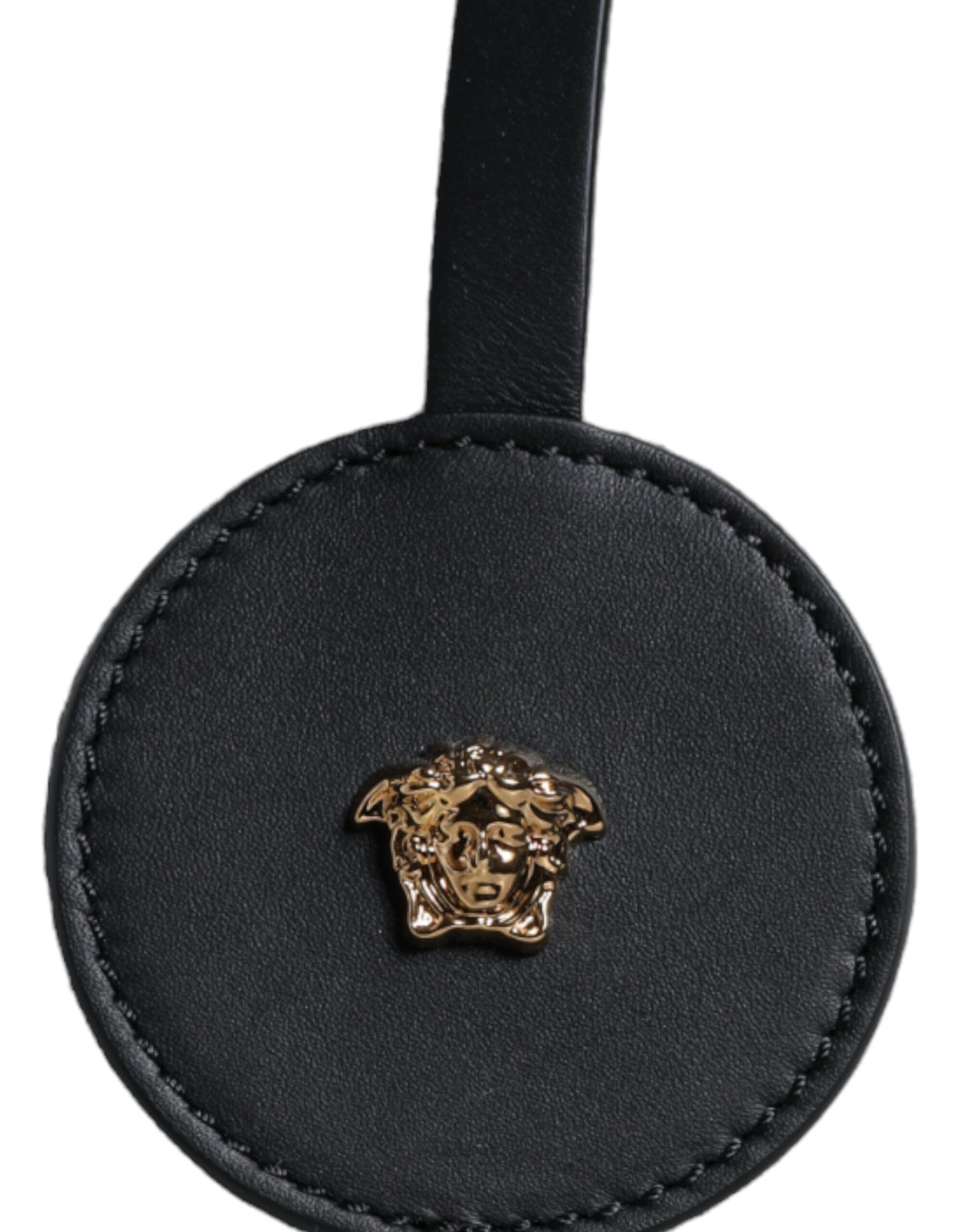Bolso bandolera de lona blanca con asa superior, de cuero y logotipo