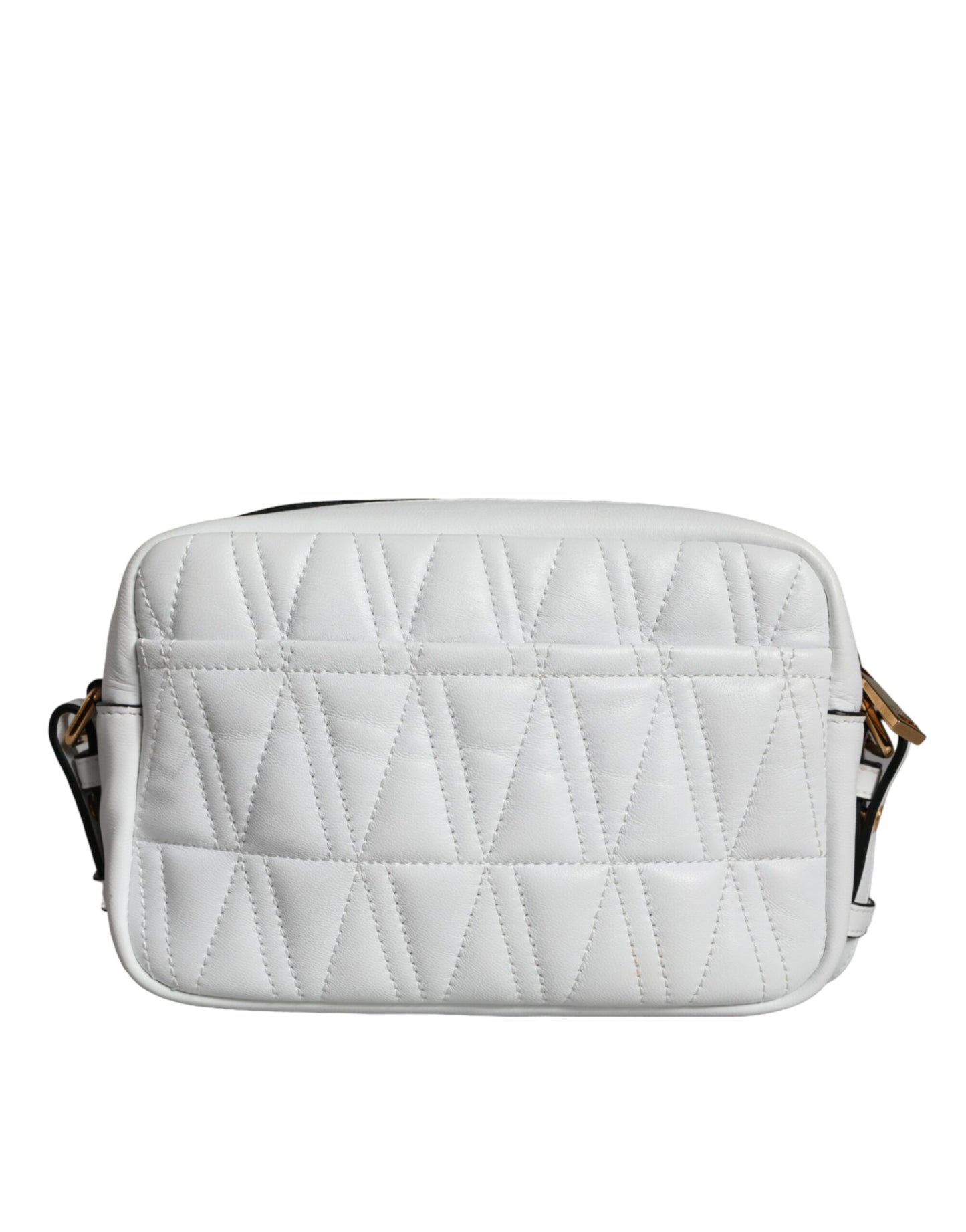 Bolso bandolera de piel napa acolchada blanca