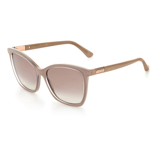 Lunettes de soleil en acétate beige
