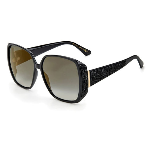 Lunettes de soleil en plastique noir