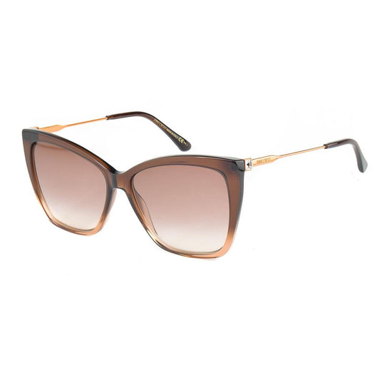 Lunettes de soleil en métal marron