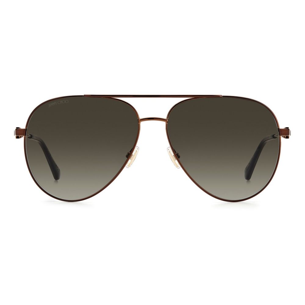 Gafas de sol de metal marrón