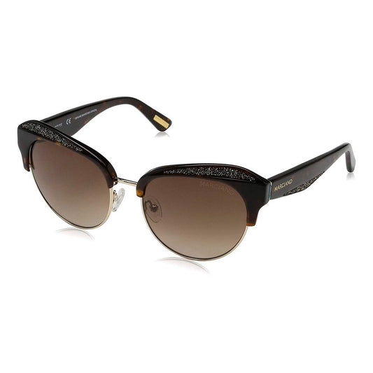 Lunettes de soleil en acétate marron