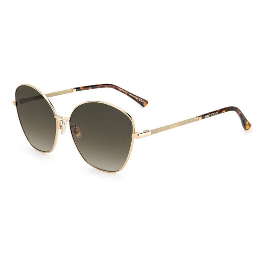 Gafas de sol de metal dorado