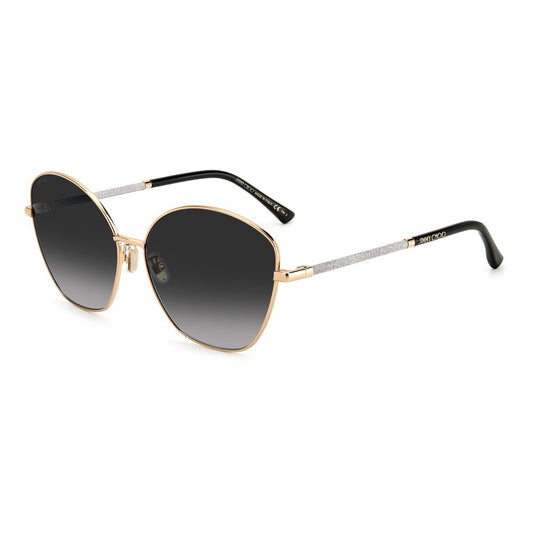 Gafas de sol de metal dorado