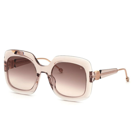 Lunettes de soleil en acétate beige