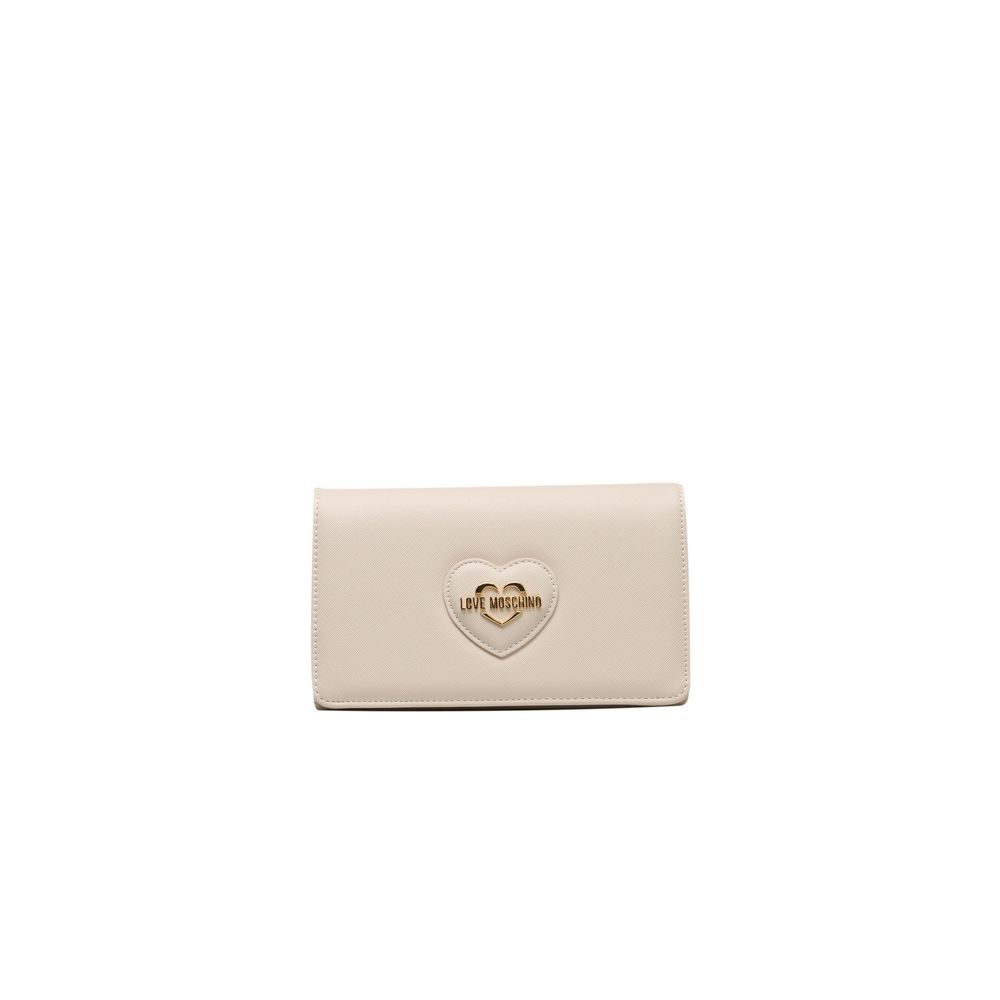 Sac bandoulière beige en polyéthylène pour femme