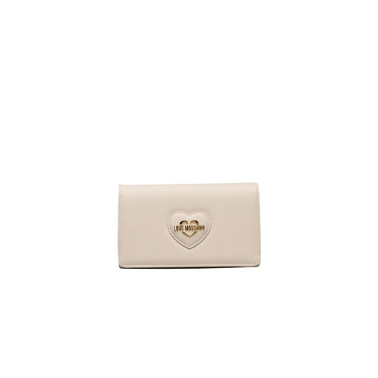Sac bandoulière beige en polyéthylène pour femme